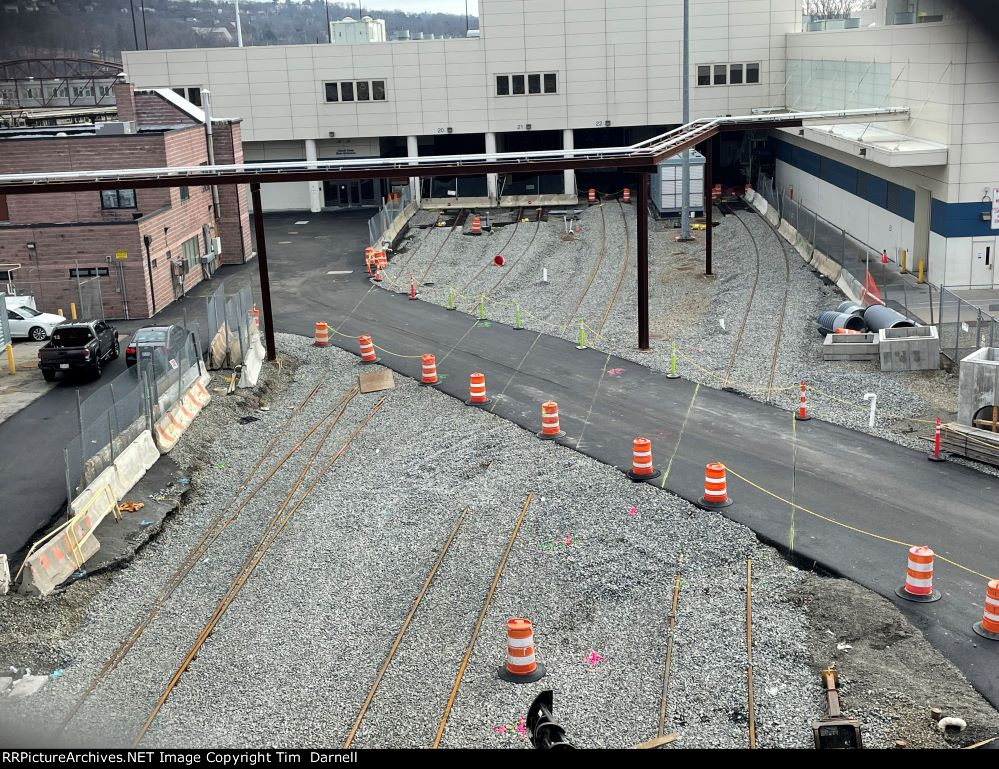 New trackwork into shop buildings